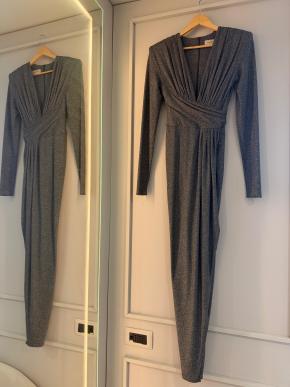 Alexandre Vauthier Silver Ruched Lurex Dress 4