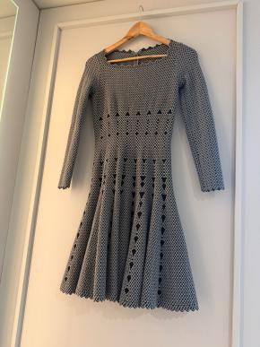 Alaia Grey Fit And Flare Dress 4