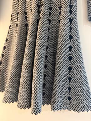 Alaia Grey Fit And Flare Dress 6