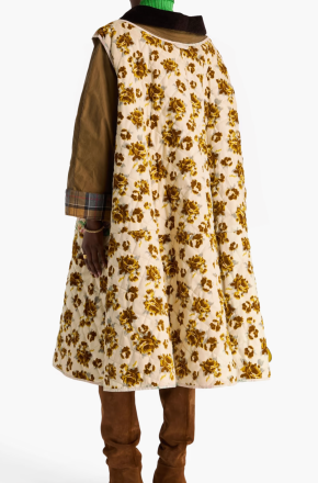Erdem Floral-Print Cotton-Paneled Devoré-Velvet Coat 3