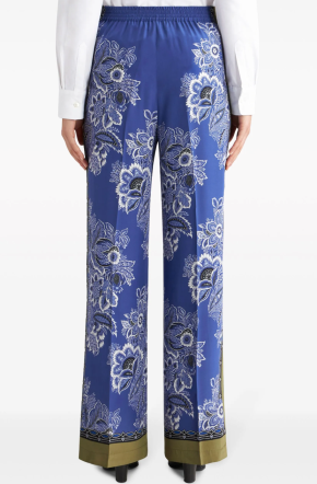 Etro Bandana-Print Straight-leg Silk Trousers 3