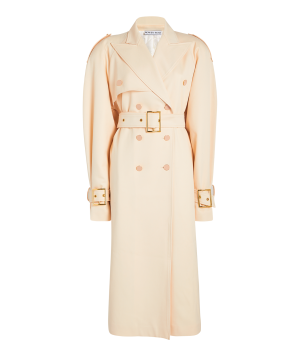 Rowen Rose Oversized Double-Breasted Belted Trench Coat 5