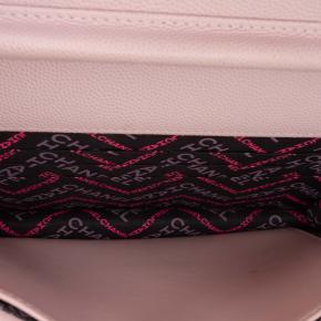 Chanel Pink CC Quilted Caviar Wallet on Chain 4