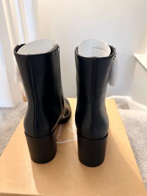 Christian Louboutin Black Leather Zip Booty 4