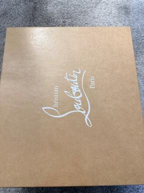 Christian Louboutin Black Leather Zip Booty 7