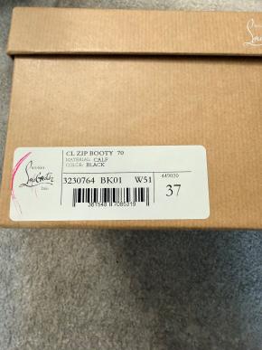 Christian Louboutin Black Leather Zip Booty 8