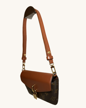 Louis Vuitton Coated Canvas And Leather Bag 5