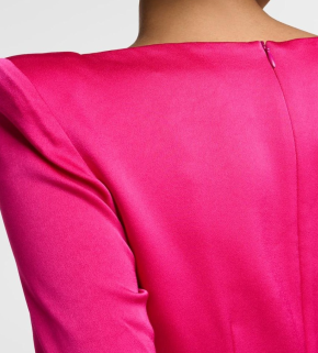 Alex Perry Crepe Satin Midi Dress 6