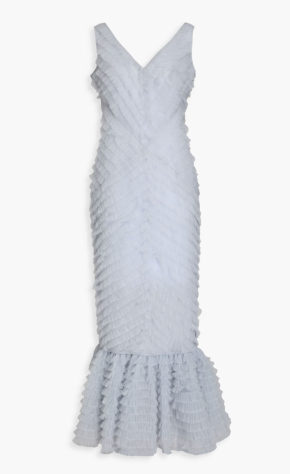 Huishan Zhang Janina Ruffled  Midi Dress 2