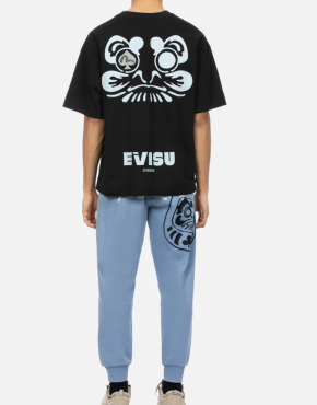 Evisu Daruma Print Regular Fit Sweatpants 2