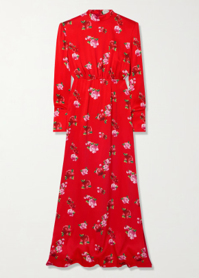 Magda Butrym Floral-Print Silk Maxi Dress 4