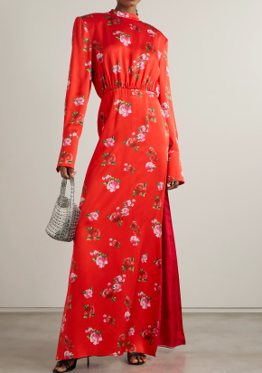 Magda Butrym Floral-Print Silk Maxi Dress 3
