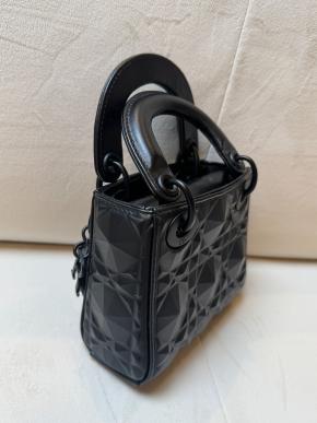 Dior Limited Edition Black Lady Dior Bag 4