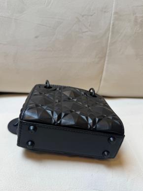 Dior Limited Edition Black Lady Dior Bag 5