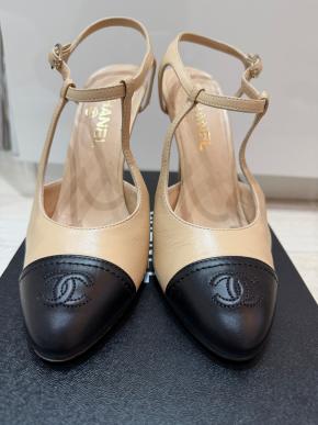 Chanel Heeled T Bar Pumps 14