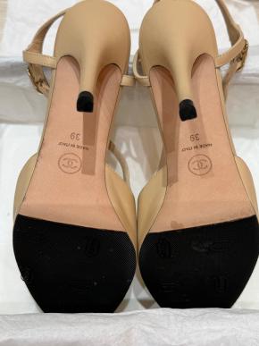 Chanel Heeled T Bar Pumps 6