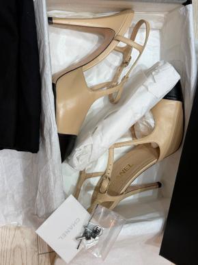 Chanel Heeled T Bar Pumps 7