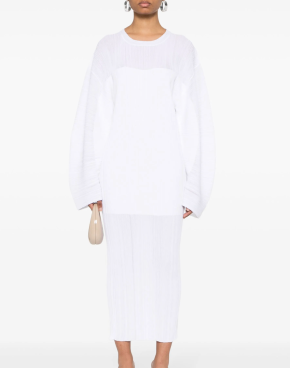 Stella McCartney Plissé Fine-knit Midi Dress 3