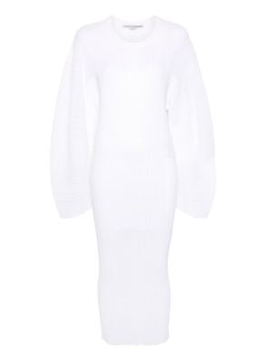Stella McCartney Plissé Fine-knit Midi Dress 6