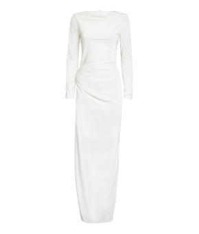 16arlington Nubria Draped Velvet Maxi Dress 2