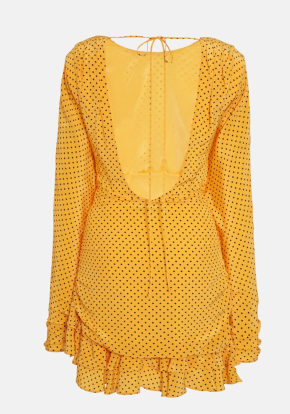 Alessandra Rich  Polka-dot Ruffled Minidress 5