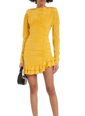 Alessandra Rich  Polka-dot Ruffled Minidress 2