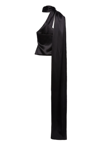 Magda Butrym Silk Wrap Neck Top 2