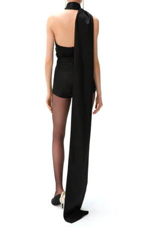 Magda Butrym Silk Wrap Neck Top 4