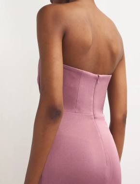 Alex Perry  Satin Crepe Draped Gown 4