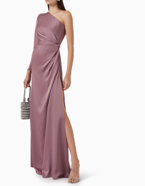Alex Perry One-shoulder Twisted Gown in Satin Crepe 5
