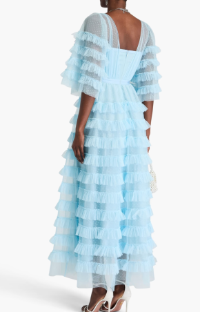 Huishan Zhang Marybell Tiered Point D'esprit Gown 4