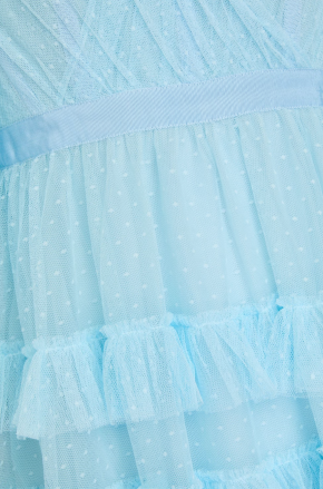 Huishan Zhang Marybell Tiered Point D'esprit Gown 3