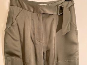 Jonathan Simkhai Olive Satin Cargo Pants 4