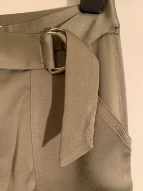 Jonathan Simkhai Olive Satin Cargo Pants 10