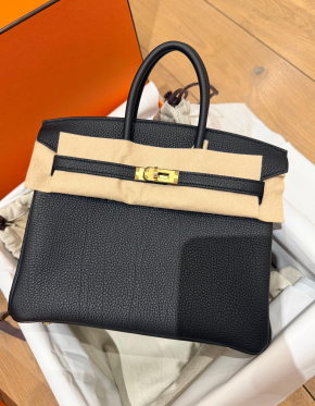 Hermes Black Togo Birkin 25 2