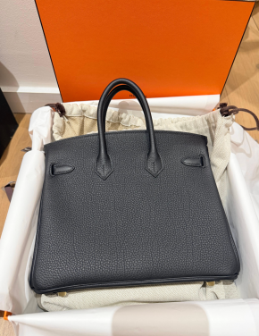 Hermes Black Togo Birkin 25 7