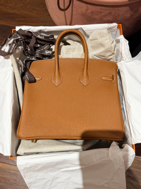 Hermes Gold Togo Birkin 25 6