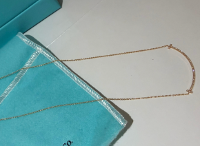 Tiffany Rose Gold And Diamond Necklace 7