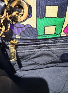 Chanel Mutli Colour Logo Flap Bag 8