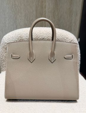 Hermes Birkin 25 Etoupe Epsom Sellier PHW 3