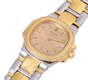 Nautilus Vintage Lady steel/yellow gold 18k with factory diamonds 3