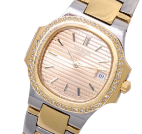 Nautilus Vintage Lady steel/yellow gold 18k with factory diamonds 6