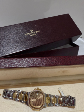 Nautilus Vintage Lady steel/yellow gold 18k with factory diamonds 8