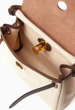 Hermes Ecru Ebene Mini Herbag 6