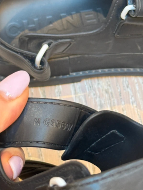 Chanel Black Rubber Dad Sandals 4