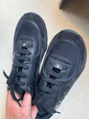 Chanel Black Classic Trainers 5