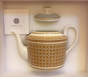Hermes Mosaique Au 24 Gold Teapot 4
