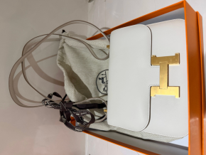 Hermes Craie Evercolour Leather Constance 18 with Rose Gold Hardware 6