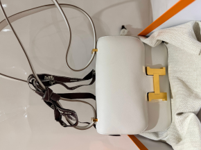 Hermes Craie Evercolour Leather Constance 18 with Rose Gold Hardware 7