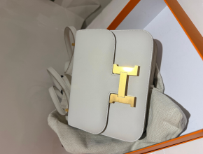 Hermes Craie Evercolour Leather Constance 18 with Rose Gold Hardware 4